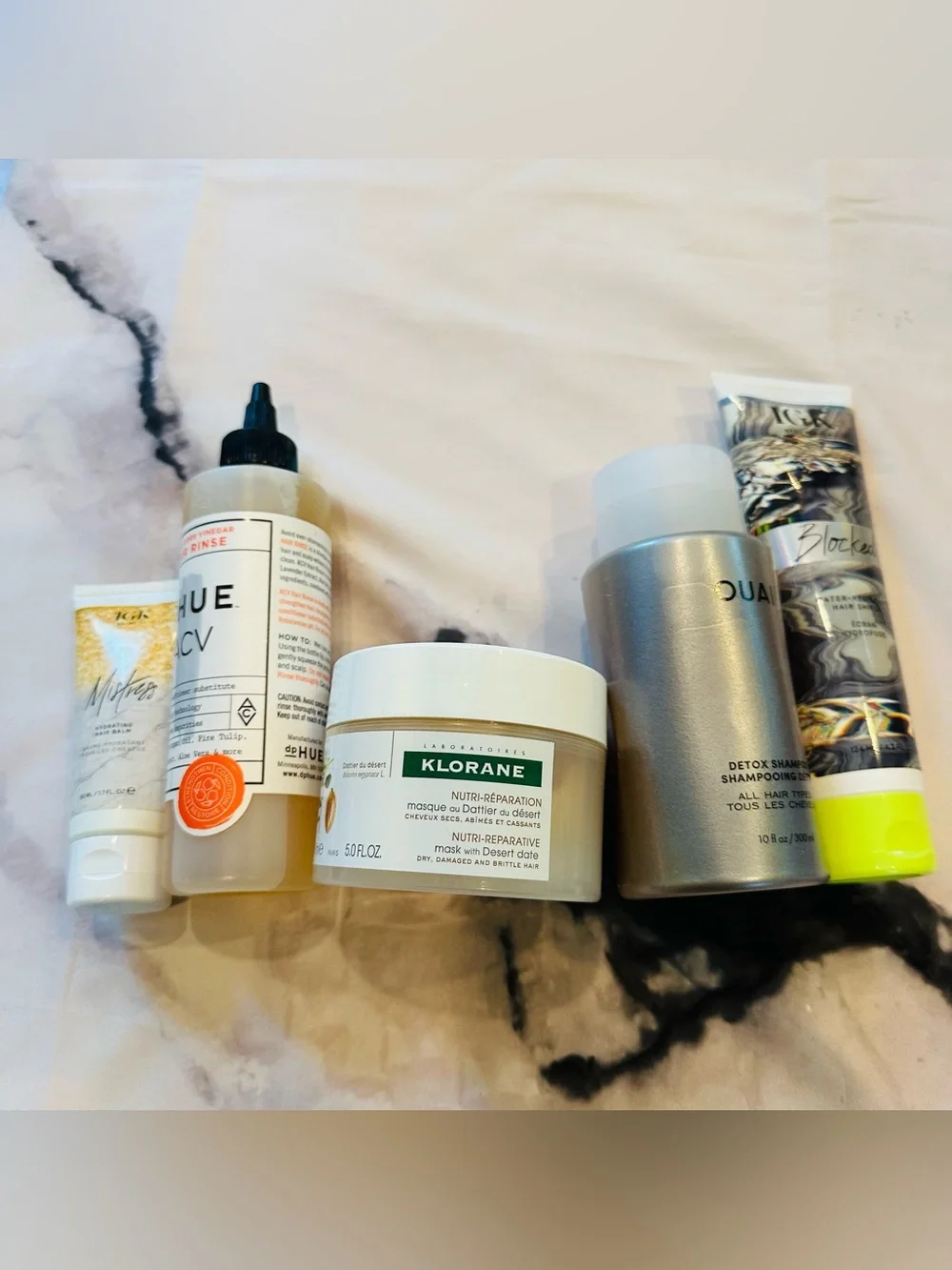 NWT Hair Care Bundle: Detox Shampoo, Hair Rinse, Mask, Balm, and Shield